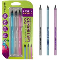 Kit com 3 lapis infinito preto hb color - newpen Kit com 3 lapis infinito preto hb color - newpen