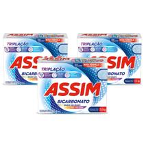 Kit com 3 Lava Roupas em Pó Assim Bicarbonato 1,6kg Kit com 3 Lava Roupas em Pó Assim Bicarbonato 1,6kg
