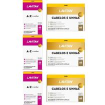 Kit com 3 Lavitan Mulher A-Z + 3 Lavitan Cabelos e Unhas 60 Comprimidos Cada
