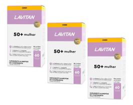Kit Com 3 Lavitan Vitamina 50+ Mulher Cimed 180 Comprimidos