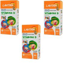 Kit com 3 Lavitan Vitamina D Infantil 30Ml Gotas - Cimed