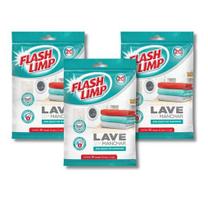 Kit com 3 - Lenço Anti Mancha Maquina de Lavar Flash Limp