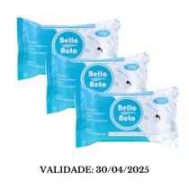 Kit Com 3 lenços Demaquilantes 20 Folhas Bella Acto