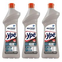 Kit com 3 Limpadores Multiuso 2 em 1 com Álcool Ypê 500ml Kit com 3 Limpadores Multiuso 2 em 1 com Álcool Ypê 500ml