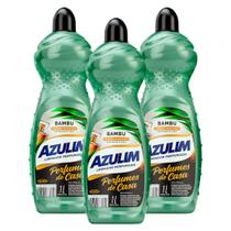 Kit com 3 Limpadores Perfumados Azulim Bambu 1L Kit com 3 Limpadores Perfumados Azulim Bambu 1L