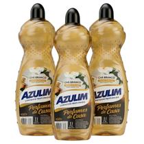Kit com 3 Limpadores Perfumados Azulim Chá Branco 1L Kit com 3 Limpadores Perfumados Azulim Chá Branco 1L