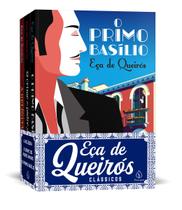 Kit com 3 Livros Eça de Queirós - O Primo Basílio + O Crime do Padre Amaro + A Relíquia Editora Principis