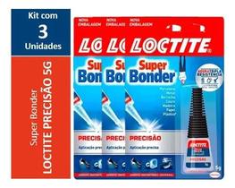 Kit com 3- Loctite Super Bonder Precisao 5g Kit com 3- Loctite Super Bonder Precisao 5g