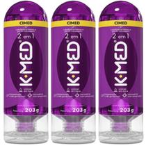 Kit com 3 Lubrificante Íntimo e Gel de Massagem K-Med 203g Kit com 3 Lubrificante Íntimo e Gel de Massagem K-Med 203g