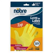 Kit com 3 Luva Látex Limpeza Geral Multiuso Top Nobre
