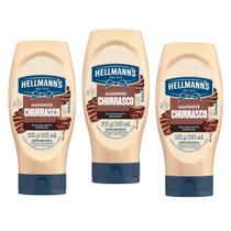 Kit Com 3 Maionese Hellmanns Churrasco 335g/ml Kit Com 3 Maionese Hellmanns Churrasco 335g/ml