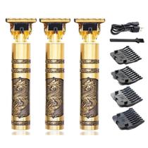 Kit com 3 Maquininhas De Acabamento Barbear Fazer Risco Pezinho Dragão