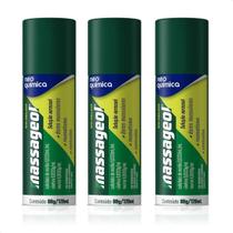 Kit com 3 Massageol em Aerossol Spray 120mL Dores Musculares