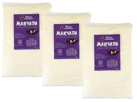 Kit com 3 Massas Japonesa Marvada Branca Turbinada 3 em 1 - 3x400 Gramas