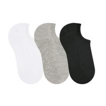 Kit Com 3 Meia Selene Sapatilha Unissex Adulto 7730 34/39 Preto