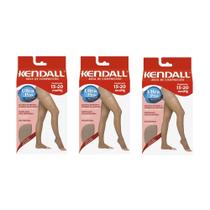 Kit com 3 Meias calça Kendall Sem Ponteira Média Compressão 1701 Kit com 3 Meias calça Kendall Sem Ponteira Média Compressão 1701