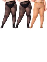 Kit com 3 Meias Calças Fio 40 Opaca Trifil 6101 Plus Size Colorido Kit com 3 Meias Calças Fio 40 Opaca Trifil 6101 Plus Size Colorido