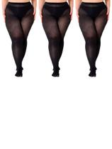 Kit com 3 Meias Calças Fio 80 Opaca Trifil 6100 Plus Size Kit com 3 Meias Calças Fio 80 Opaca Trifil 6100 Plus Size