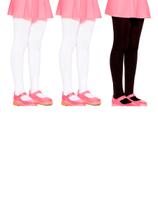 Kit com 3 Meias Calças Infantil Fio 80 Opaca Lobinha 2576-001 Colorido