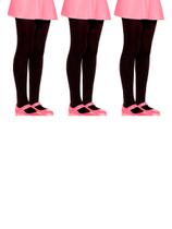 Kit com 3 Meias Calças Infantil Fio 80 Opaca Lobinha 2576-001