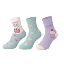 Kit Com 3 Meias De Bebê Para Menina Selene Kit Com 3 Meias De Bebê Para Menina Selene