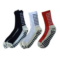 Kit Com 3 Meias Esportiva Antiderrapante para futebol academia pilates