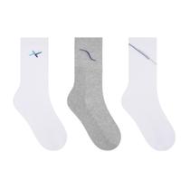 Kit com 3 Meias Esportiva Cano Longo Masculina Selene Kit com 3 Meias Esportiva Cano Longo Masculina Selene