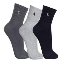 Kit Com 3 Meias Masculina Adulto Cano Médio - Lupo