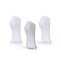 Kit com 3 Meias Puket Infantil Lisa