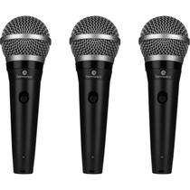 Kit Com 3 Microfone Harmonics Dinâmico Cardióide MDU101 - KI / 3 Kit Com 3 Microfone Harmonics Dinâmico Cardióide MDU101 - KI / 3