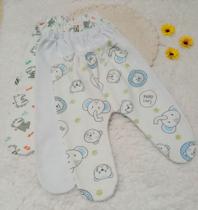 Kit com 3 Mijão Bebê Menino Pé Fechado 100% Algodão Kit com 3 Mijão Bebê Menino Pé Fechado 100% Algodão