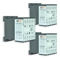 Kit Com 3 Mini Contatoras 9a 220v Tiwa 50/60 Hz Lc1k-0910m7