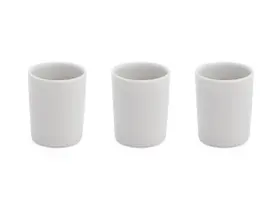 Kit com 3 mini copinho de porcelana 55 ml copinhos de café