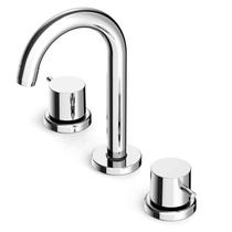 Kit com 3 Misturador para Lavatório de Mesa com 3 Furos e Válvula de Escoamento Basic Celite Prata/Cromado Kit com 3 Misturador para Lavatório de Mesa com 3 Furos e Válvula de Escoamento Basic Celite Prata/Cromado