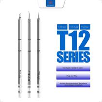 Kit Com 3 Modelo De Ponta Ponteira Profissional de Aço Inoxidável Para Estação De Ferro De Solda T12 ILS,JL02,KU Kit Com 3 Modelo De Ponta Ponteira Profissional de Aço Inoxidável Para Estação De Ferro De Solda T12 ILS,JL02,KU