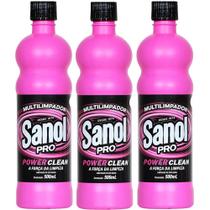 Kit com 3 Multilimpador Sanol Pro Power Clean 500ml Graxa, Óleo, Gordura, etc Kit com 3 Multilimpador Sanol Pro Power Clean 500ml Graxa, Óleo, Gordura, etc