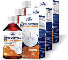 Kit Com 3 - N@C Acetillcisteín@ + Curcumina 200ml Celliv
