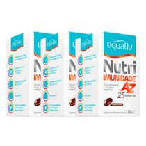 Kit Com 3 Nutri Imunidade A a Z Equaliv 30 Capsulas Gel