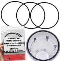Kit com 3 O-rings de reposição Captain O-Ring WHKF-DWHBB Kit com 3 O-rings de reposição Captain O-Ring WHKF-DWHBB