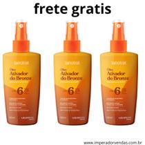 Kit Com 3 Óleo Ativador de Bronze Labotrat Vai & Brilha 120ml FPS 6 Cenoura e Urucum