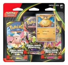 Kit Com 3 Pacotes Cartas Pokémon Megaevolução Equilibrio Perfeito