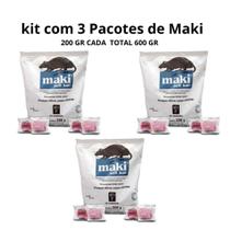 KIT Com 3 Pacotes Maki Soft Bait - 200 gr - DE SANGOSSE