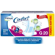 Kit com 3 Pacotes Tena Confort Mega - G c/ 20 Und