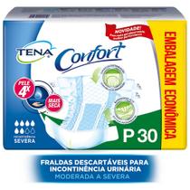 Kit com 3 Pacotes Tena Confort Mega - P c/ 30 Und
