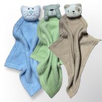 Kit com 3 Paninho Naninha de Bebê Macia e Confortável Kit com 3 Paninho Naninha de Bebê Macia e Confortável