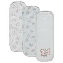 Kit com 3 Paninhos de Boca Disney em Algodão Mickey e Dumbo
