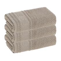 Kit com 3 Panos de Copa Prato Guardanapo Escuro Felpudo Karsten Cuisine 46 x 65 cm