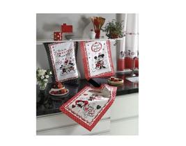 Kit Com 3 Panos De Prato Felpudo Mickey E Minnie - Dohler