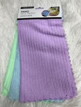 Kit com 3 panos multiuso em microfibra med 30x30 cm uso geral