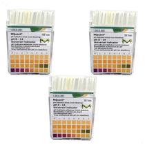 Kit com 3 Papel Indicador de ph 0-14 100 tiras - Merck